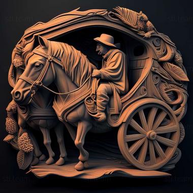 3D model The Beggars Ride game (STL)